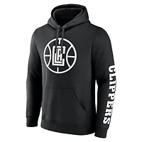 Men's Fanatics  Black LA Clippers Put Me Coach Fleece Pullover Hoodie