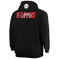 Men's Fanatics Kawhi Leonard Black LA Clippers Big & Tall Player Name Number Full-Zip Hoodie Jacket