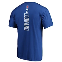 Men's Fanatics Kawhi Leonard Blue LA Clippers Playmaker Name & Number T-Shirt