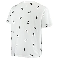 Men's Fanatics Kawhi Leonard White LA Clippers Big & Tall Allover Number T-Shirt