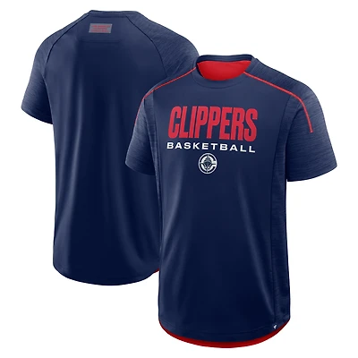 Men's Fanatics Navy LA Clippers Inbound Pass Play Practice T-Shirt