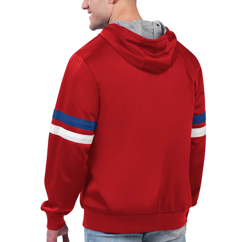 Veste à capuche entièrement zippée G-III Sports by Carl Banks pour hommes, rouge, LA Clippers Contender