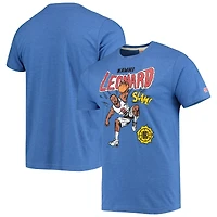 Hommage Kawhi Leonard Royal LA Clippers Comic Book Player T-shirt triple mélange pour homme