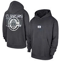Men's Jordan Brand Anthracite LA Clippers Statement Jumpman Flight Premiere Hoodie