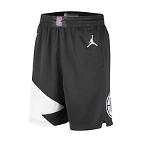 Men's Jordan Brand Black LA Clippers 2022/2023 Statement Edition Swingman Performance Shorts