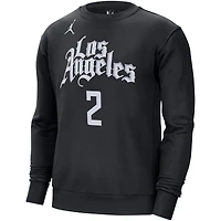 Sweat-shirt Jordan Brand Kawhi Leonard pour hommes, noir, LA Clippers, déclaration nom et numéro