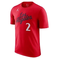 Men's Jordan Brand Kawhi Leonard Red LA Clippers Statement Edition Name & Number T-Shirt
