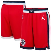 Short de performance Jordan Brand rouge LA Clippers 2024/25 Statement Edition Swingman pour homme