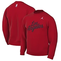 Sweat-shirt Jordan Brand rouge LA Clippers Statement Edition pour homme
