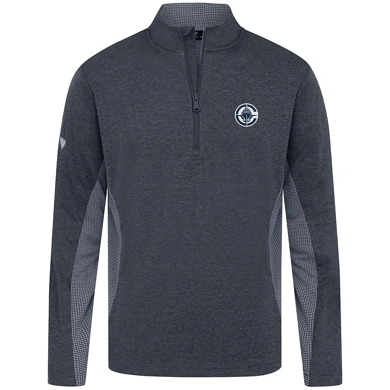 Haut à fermeture éclair quart de tour gaufré 2.0 bleu marine LA Clippers pour homme Levelwear