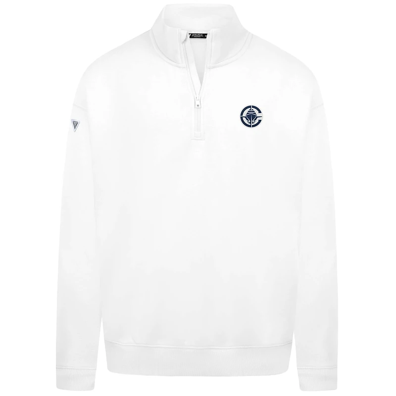 Pull Murray blanc à fermeture éclair quart de tour pour homme Levelwear des LA Clippers