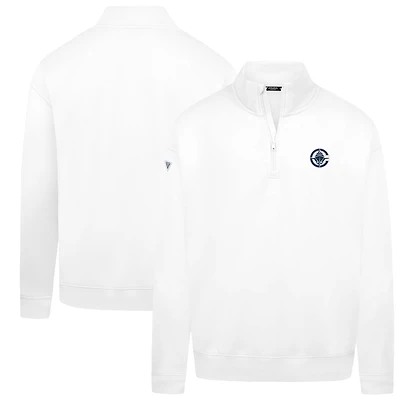 Pull Murray blanc à fermeture éclair quart de tour pour homme Levelwear des LA Clippers
