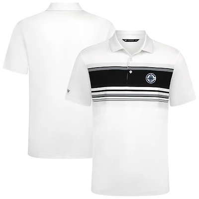 Polo blanc Levelwear LA Clippers Onward pour homme