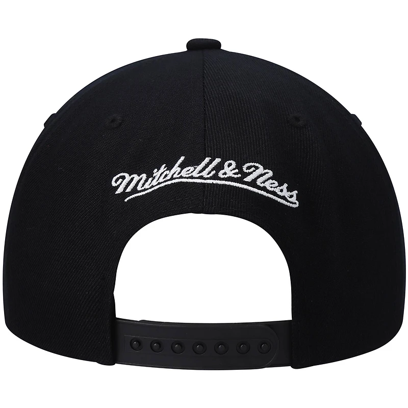 Casquette Snapback LA Clippers Hardwood Classics Script 2.0 noire Mitchell & Ness pour homme