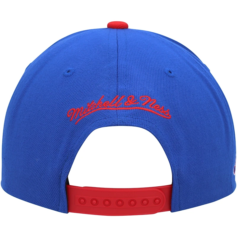 Casquette Snapback Mitchell & Ness Royal/Rouge LA Clippers Hardwood Classics Essentials 2.0 pour hommes