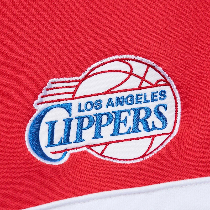Sweat à capuche Mitchell & Ness Royal/Rouge LA Clippers Head Coach pour hommes