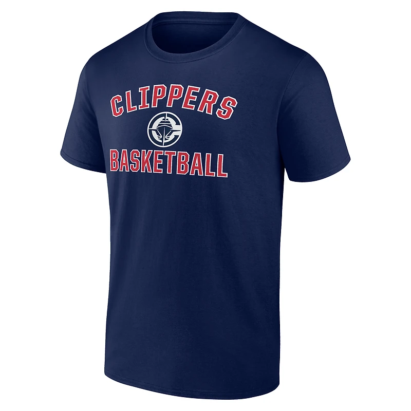 Men's Navy LA Clippers Victory Arch T-Shirt
