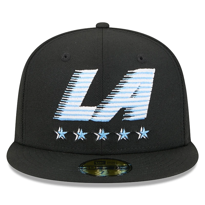 Men's New Era Black LA Clippers 2025/26 City Edition Alternate 59FIFTY Fitted Hat
