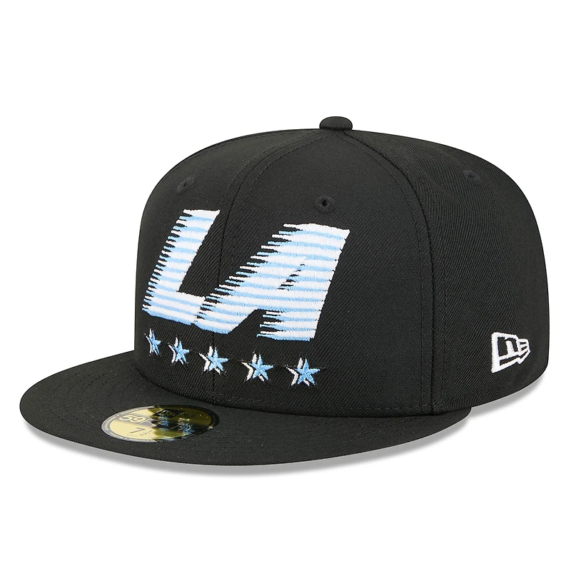 Casquette ajustée New Era LA Clippers City Edition Alternate 59FIFTY noire pour homme