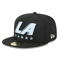 Casquette ajustée New Era LA Clippers City Edition Alternate 59FIFTY noire pour homme
