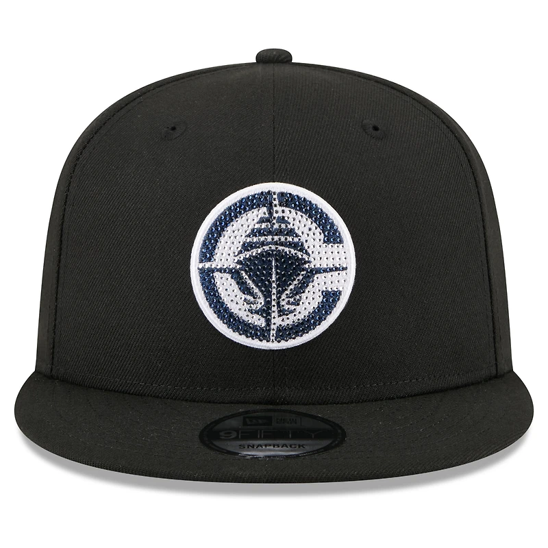 Casquette snapback New Era noire LA Clippers 2026 NBA Draft Crystal 9FIFTY pour homme