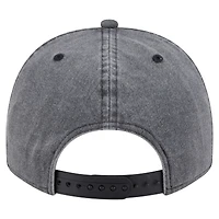 Men's New Era  Charcoal LA Clippers Throwback Washed Pre-Curved 9FIFTY Snapback Hat