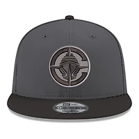 Men's New Era Gray/Black LA Clippers Logo 2-Tone 9FIFTY Snapback Hat