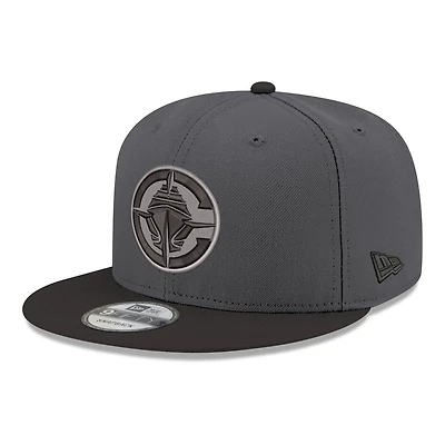Casquette snapback New Era 9FIFTY bicolore grise et noire avec logo des LA Clippers pour homme