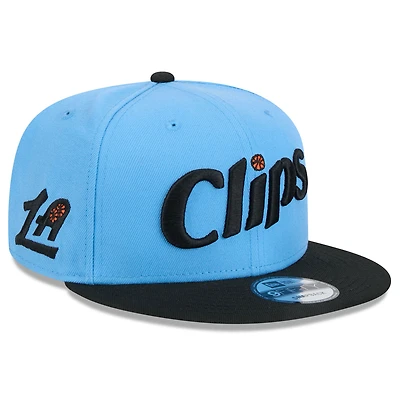Casquette snapback 9FIFTY City Edition 2024/25 LA Clippers New Era bleu clair pour homme