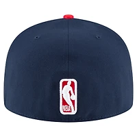 Casquette ajustée bicolore 59FIFTY New Era bleu marine/rouge LA Clippers pour homme