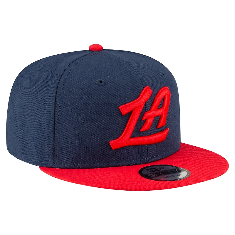 Men's New Era Navy/Red LA Clippers 2-Tone 9FIFTY Snapback Hat