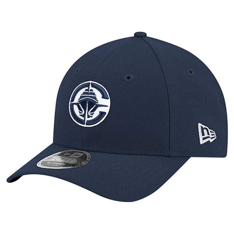 Casquette ajustable New Era 9FORTY Stock M-Crown bleu marine LA Clippers pour homme