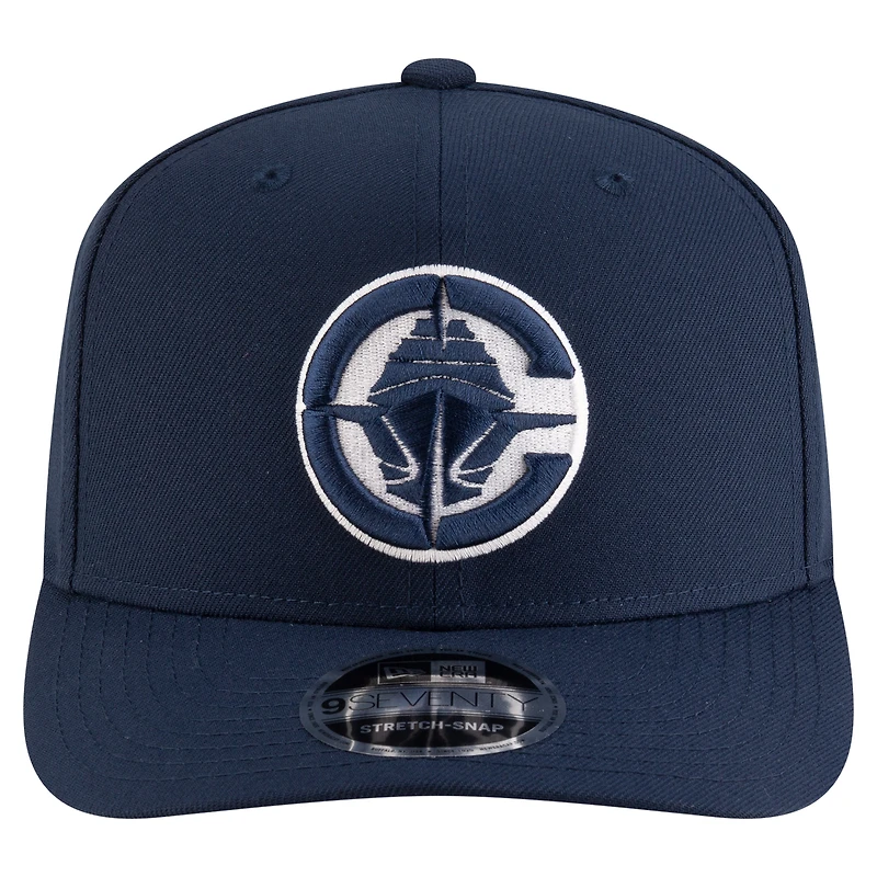 Men's New Era Navy LA Clippers 9SEVENTY Stock Adjustable Hat