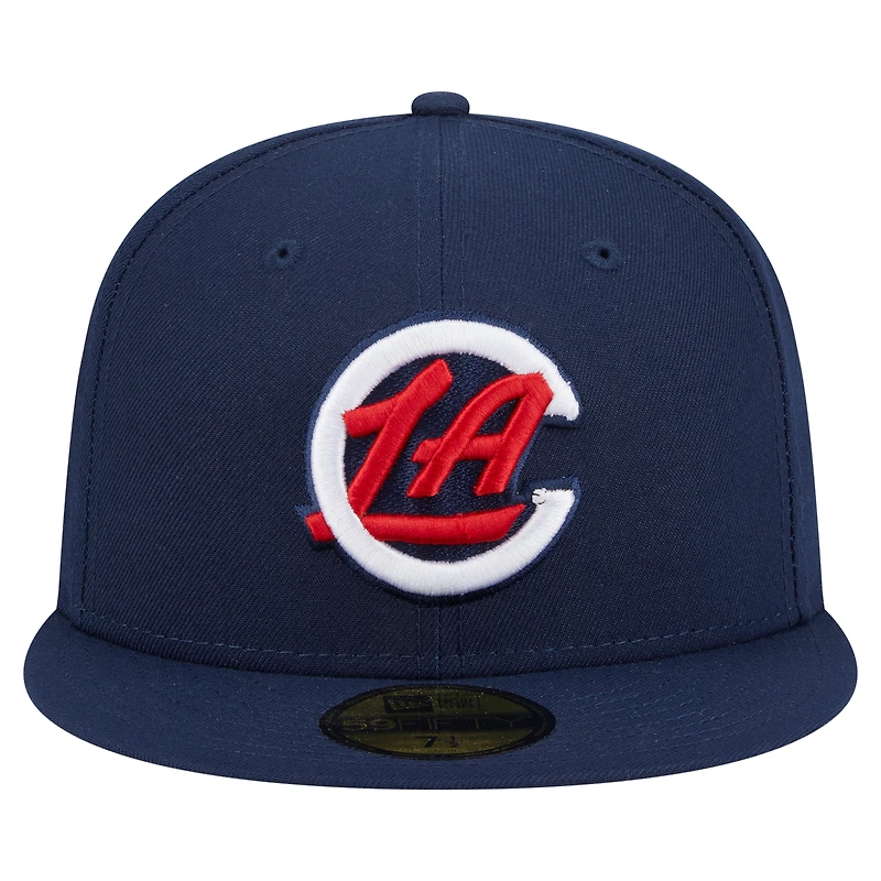 Casquette ajustée New Era bleu marine LA Clippers Deceptor 59FIFTY pour homme