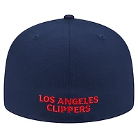 Casquette ajustée New Era bleu marine LA Clippers Deceptor 59FIFTY pour homme