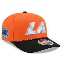 Casquette ajustable New Era orange/noire LA Clippers édition City 2025/26 9SEVENTY pour homme