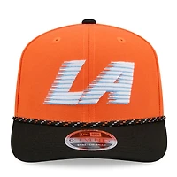 Casquette ajustable New Era orange/noire LA Clippers édition City 2025/26 9SEVENTY pour homme