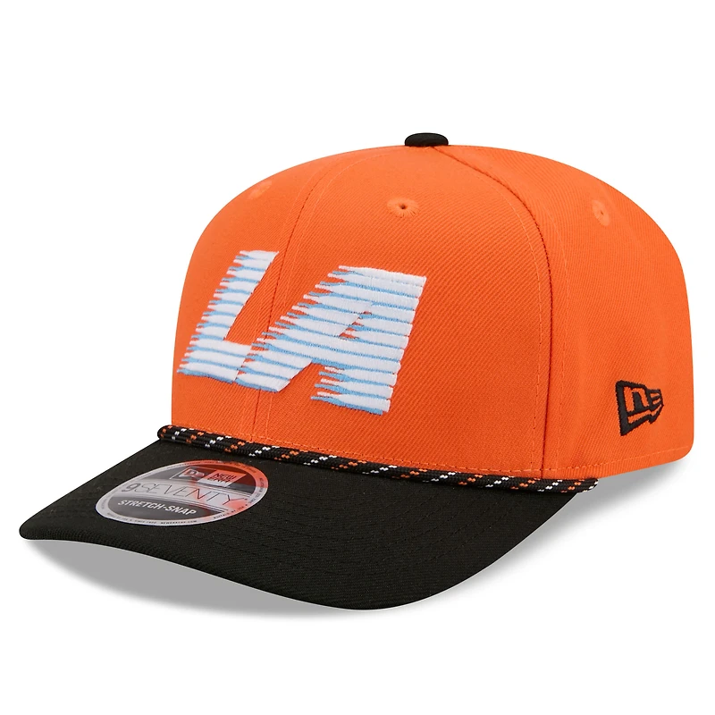 Casquette ajustable New Era orange/noire LA Clippers édition City 2025/26 9SEVENTY pour homme