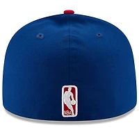 Men's New Era Royal/Red LA Clippers Official Team Color 2Tone 59FIFTY Fitted Hat