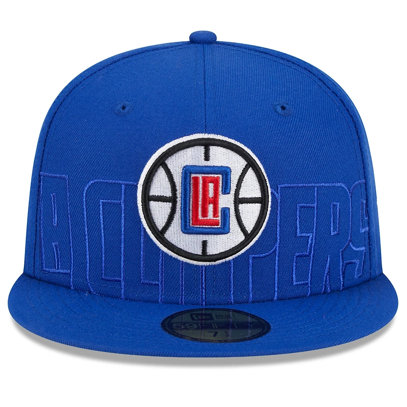 Casquette ajustée New Era Royal LA Clippers 2023 NBA Draft 59FIFTY pour homme