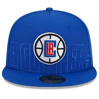 Casquette ajustée New Era Royal LA Clippers 2023 NBA Draft 59FIFTY pour homme