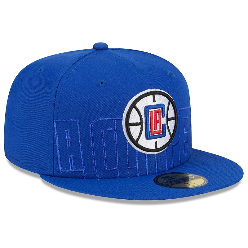 Casquette ajustée New Era Royal LA Clippers 2023 NBA Draft 59FIFTY pour homme