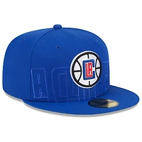 Casquette ajustée New Era Royal LA Clippers 2023 NBA Draft 59FIFTY pour homme