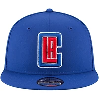 Casquette Snapback 9FIFTY couleur officielle de l'équipe Royal LA Clippers New Era pour homme