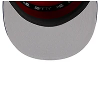 Casquette ajustée New Era 59FIFTY pour homme, blanche et marine, LA Clippers, collection NBA 2025 Tip Off.