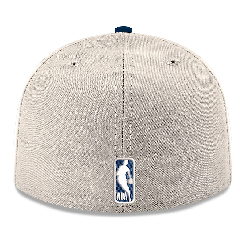 Men's New Era White/Navy LA Clippers Chrome 59FIFTY Fitted Hat