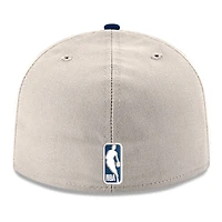 Men's New Era  White/Navy LA Clippers Chrome 59FIFTY Fitted Hat