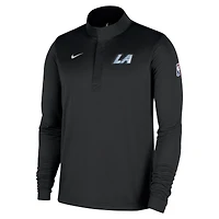 Men's Nike  Black LA Clippers 2025/26 City Edition Remix Authentic Coaches Dri-FIT Half-Zip Top