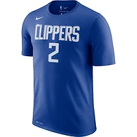 T-shirt de performance avec nom et numéro Nike Kawhi Leonard Royal LA Clippers 2019/2020 pour Homme