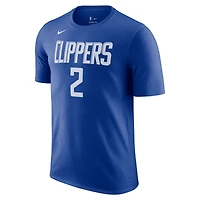 T-shirt avec nom et numéro Nike Kawhi Leonard Royal LA Clippers Icon 2022/23 pour Homme